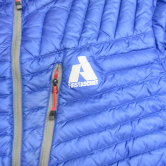 Eddie Bauer Down Jacket Mens Medium? Blue 800 Fill Insulated Puffer First Ascent - Picture 8 of 14